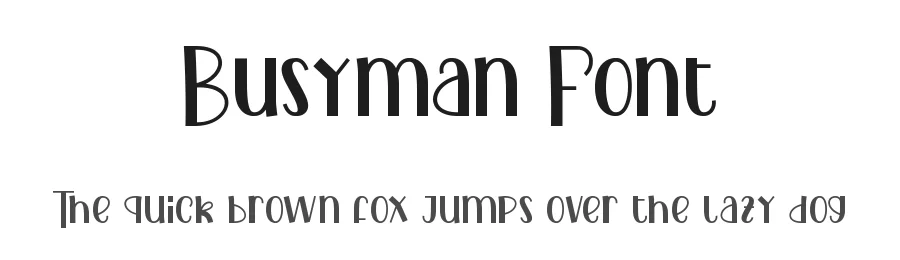 Busyman Font by nihstudio — Sans Serif Font