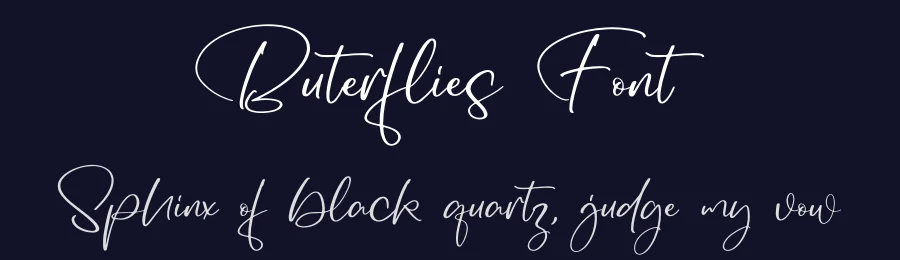 Buterflies Font by letterfabric — Script Handwritten Font — thumbnail 2