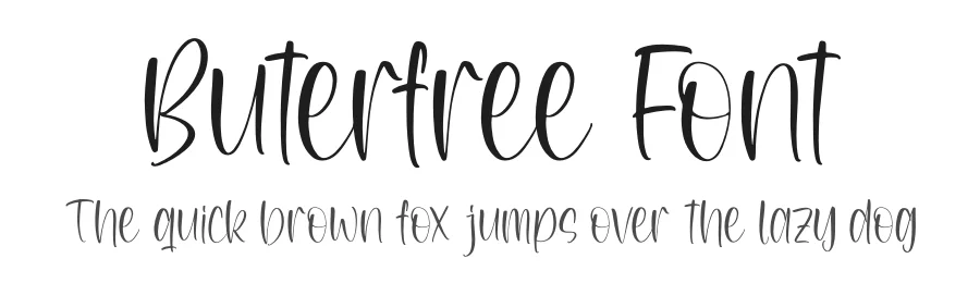 Buterfree Font by perspectype — Script Handwritten Font