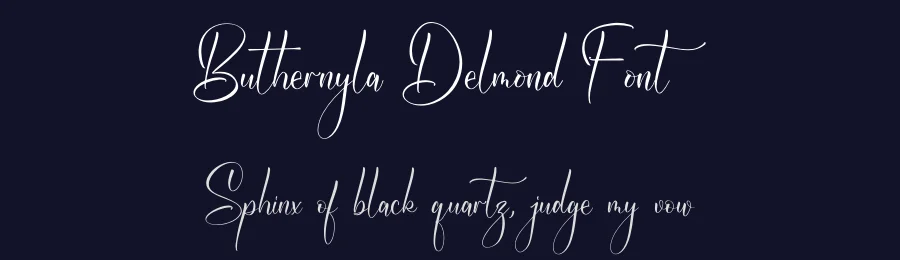 Buthernyla Delmond Font by letterfabric — Script Handwritten Font — thumbnail 2