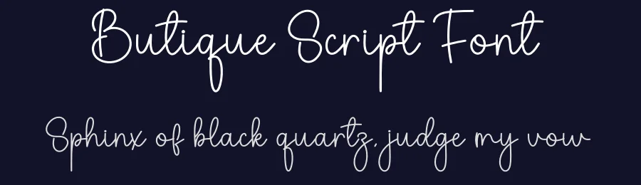 Butique Script Font by creativeletter — Script Handwritten Font — thumbnail 2