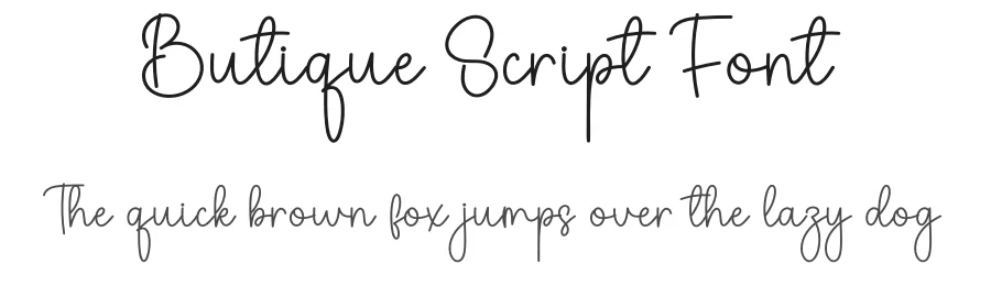 Butique Script Font by creativeletter — Script Handwritten Font