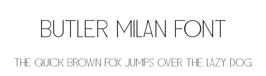 Butler Milan Font by edricstudio — Serif Font
