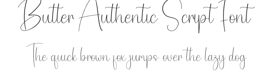 Butter Authentic Script Font by creativeletter — Script Handwritten Font
