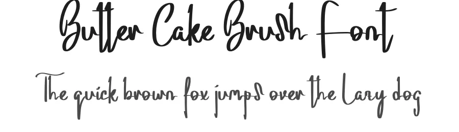 Butter Cake Brush Font by levincreative — Script Handwritten Font
