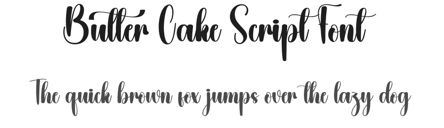 Butter Cake Script Font by creativeletter — Script Handwritten Font