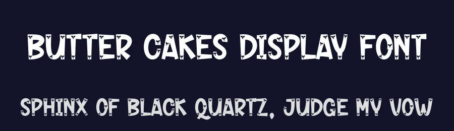 Butter Cakes Display Font by andikastudio — Display Font — thumbnail 2