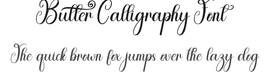 Butter Calligraphy Font by andikastudio — Script Handwritten Font