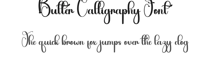 Butter Calligraphy Font by andikastudio — Script Handwritten Font