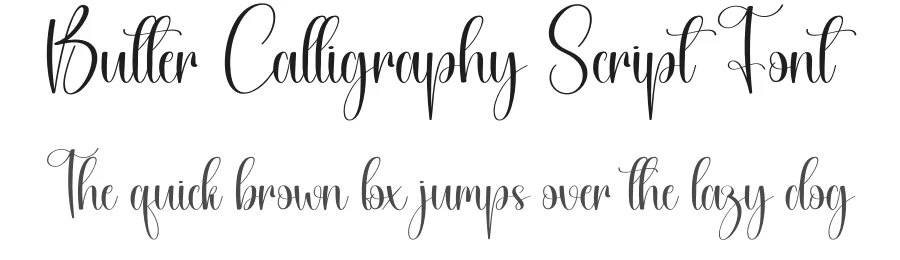 Butter Calligraphy Script Font by creativeletter — Script Handwritten Font
