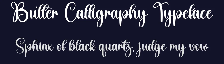 Butter Calligraphy Typeface by andikastudio — Script Handwritten Font — thumbnail 2