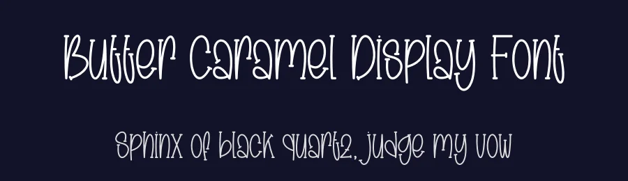 Butter Caramel Display Font by creativeletter — Display Font — thumbnail 2
