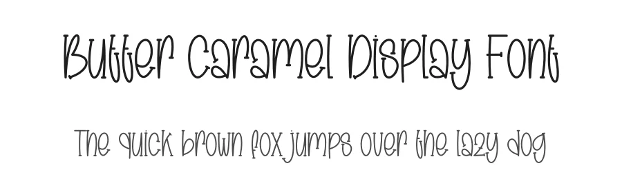 Butter Caramel Display Font by creativeletter — Display Font