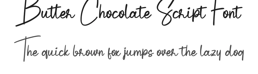 Butter Chocolate Script Font by creativeletter — Script Handwritten Font
