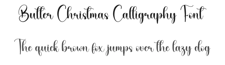 Butter Christmas Calligraphy Font by andikastudio — Script Handwritten Font