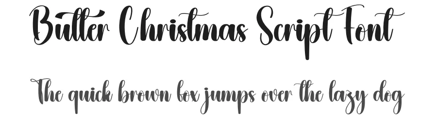 Butter Christmas Script Font by creativeletter — Script Handwritten Font