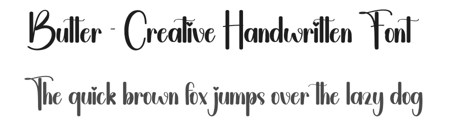 Butter – Creative Handwritten Font by andikastudio — Script Handwritten Font