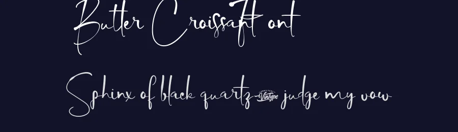 Butter Croissant Font by VinType — Script Handwritten Font — thumbnail 2