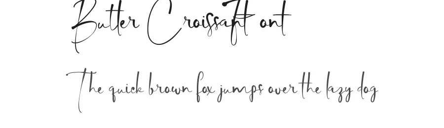 Butter Croissant Font by VinType — Script Handwritten Font