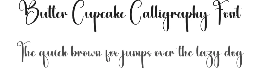 Butter Cupcake Calligraphy Font by andikastudio — Script Handwritten Font