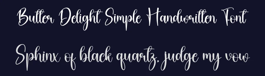 Butter Delight Simple Handwritten Font by creativeletter — Script Handwritten Font — thumbnail 2