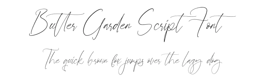 Butter Garden Script Font by Operatype.Co — Decorative Font