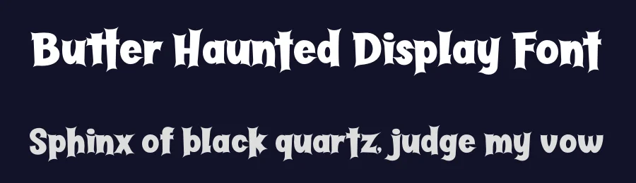 Butter Haunted Display Font by Lettersiro — Serif Font — thumbnail 2