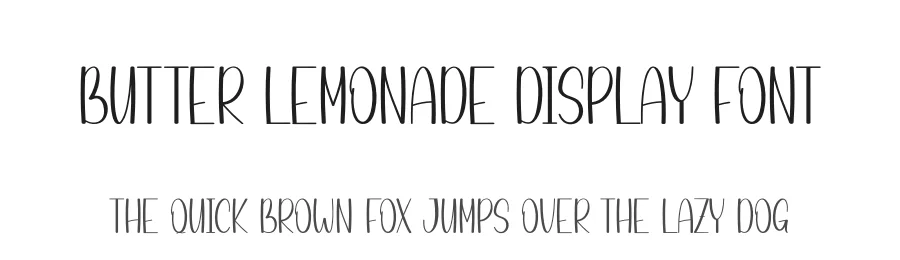 Butter Lemonade Display Font by andikastudio — Display Font