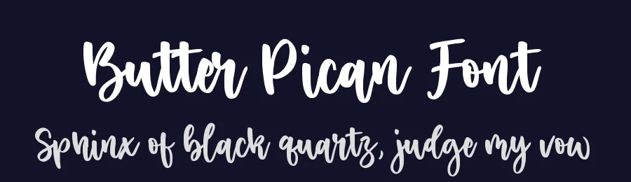 Butter Pican Font by balpirick — Script Handwritten Font — thumbnail 2