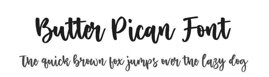 Butter Pican Font by balpirick — Script Handwritten Font