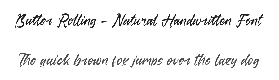 Butter Rolling – Natural Handwritten Font by letterenastudios — Script Handwritten Font