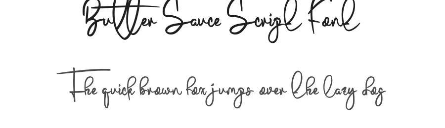 Butter Sauce Script Font by levincreative — Script Handwritten Font