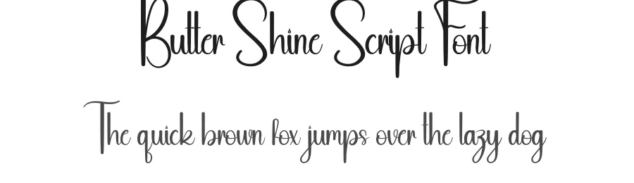 Butter Shine Script Font by andikastudio — Script Handwritten Font