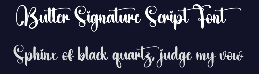 Butter Signature Script Font by creativeletter — Script Handwritten Font — thumbnail 2
