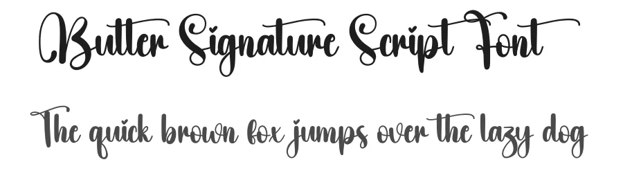 Butter Signature Script Font by creativeletter — Script Handwritten Font