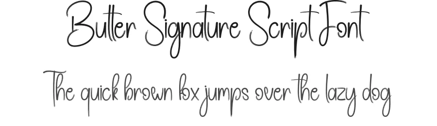 Butter Signature Script Font by creativeletter — Script Handwritten Font