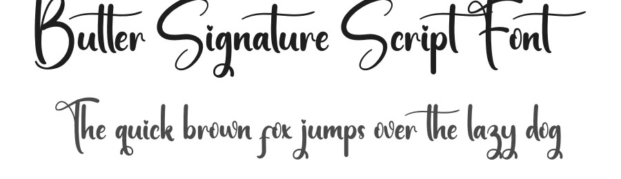 Butter Signature Script Font by andikastudio — Script Handwritten Font