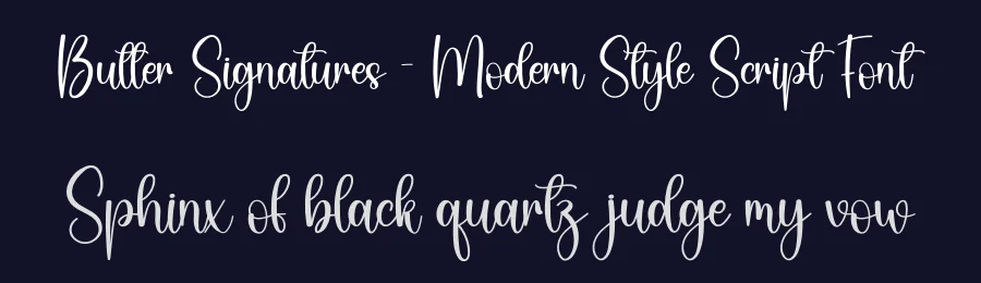 Butter Signatures – Modern Style Script Font by creativeletter — Script Handwritten Font — thumbnail 2