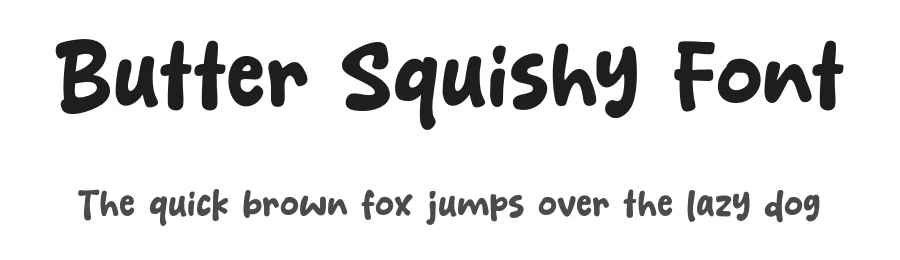 Butter Squishy Font by Khurasan — Display Font