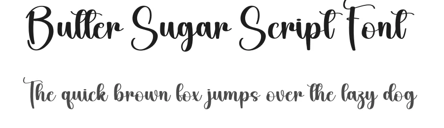 Butter Sugar Script Font by andikastudio — Script Handwritten Font
