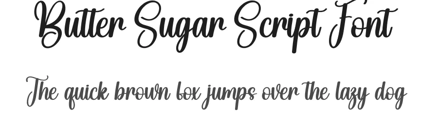 Butter Sugar Script Font by creativeletter — Script Handwritten Font