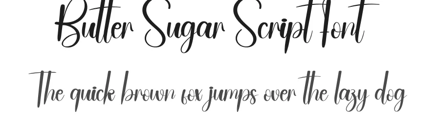 Butter Sugar Script Font by andikastudio — Script Handwritten Font