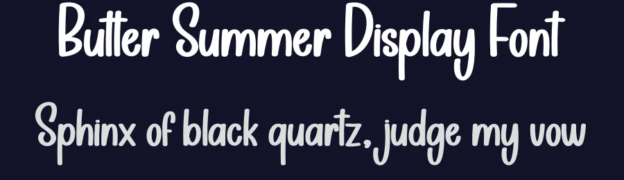 Butter Summer Display Font by creativeletter — Display Font — thumbnail 2