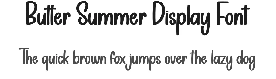 Butter Summer Display Font by creativeletter — Display Font