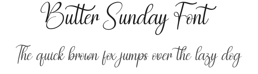 Butter Sunday Font by creativeletter — Script Handwritten Font