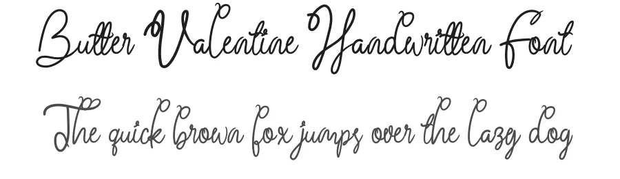 Butter Valentine Handwritten Font by levincreative — Script Handwritten Font