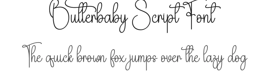 Butterbaby Script Font by creativeletter — Script Handwritten Font