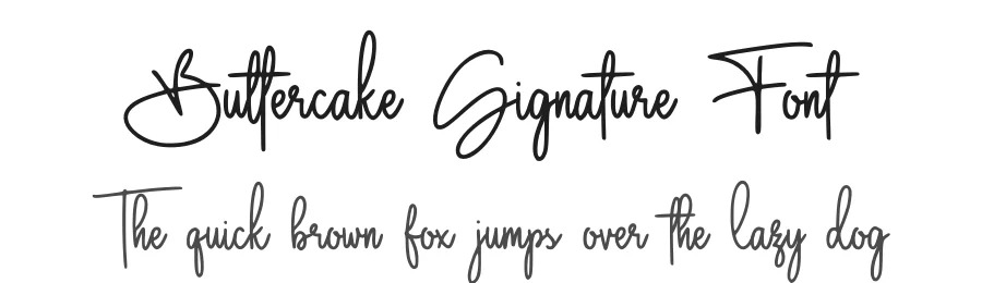 Buttercake Signature Font by Abo Daniel Studio — Script Handwritten Font