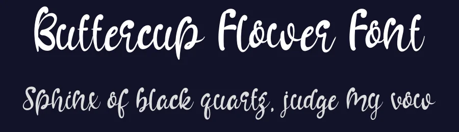 Buttercup Flower Font by andikastudio — Script Handwritten Font — thumbnail 2