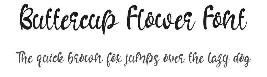 Buttercup Flower Font by andikastudio — Script Handwritten Font